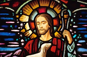 Jesus with lamb